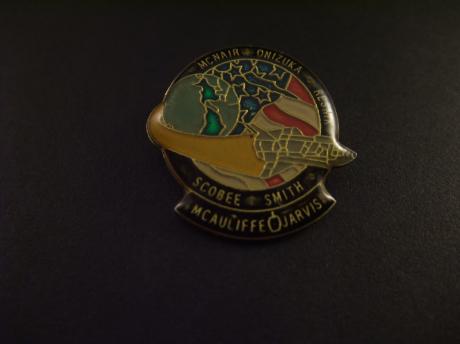 STS-51-L(Space Transportation System-51-L) 25e vlucht van het spaceshuttleprogramma. Bemanning,Dick Scobee,Michael Smith,Christa McAuliffe, Gregory Jarvis